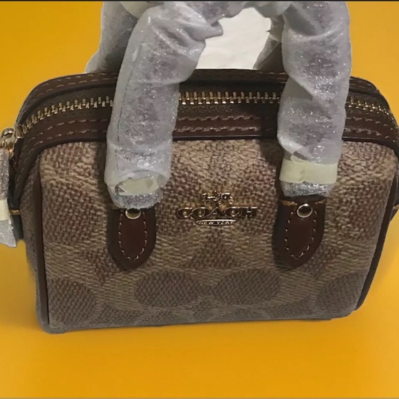 Coach Rowan MINI BAG CHARM Signature Canvas - Picture 6 of 7